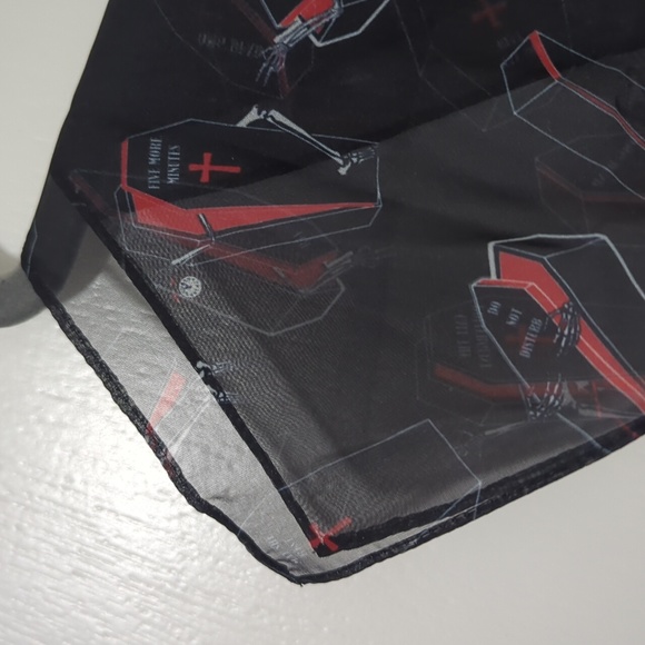 Chiffon coffin square scarf - Picture 3 of 3